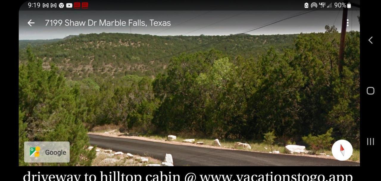 Entire 2Br 2Ba Hilltop View Home Sleeps 7 Pets 4 Acres Jacuzzi Central Ac Kingbeds Free Wifi-Parking Kitchen Washerdryer Starry Terrace Two Sunset Dining Patios Grill Stovetop Oven Fridge Onsitewoodedhiking Wildlife Coveredpatio4Pets & Birds Singing! Marble Falls Exteriör bild